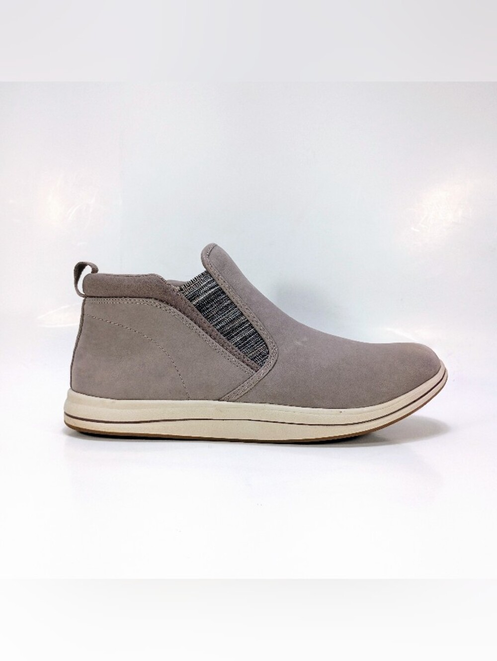 Clarks Breeze Clover Womens 7 Gray Faux Nubuck Leather Side Zip Ankle Boots